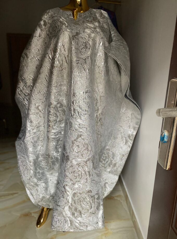 Aso-Oke Midi Skirt (3/4)