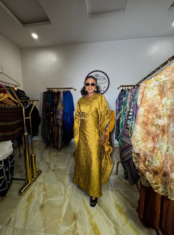 Rose Boubou in Mustard