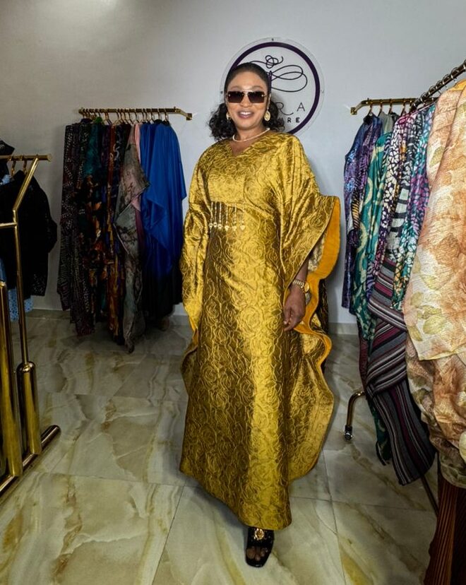Rose Boubou in Mustard
